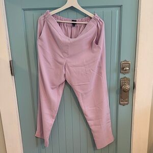 J. Crew Straight-Leg Pants in Soft Lavender